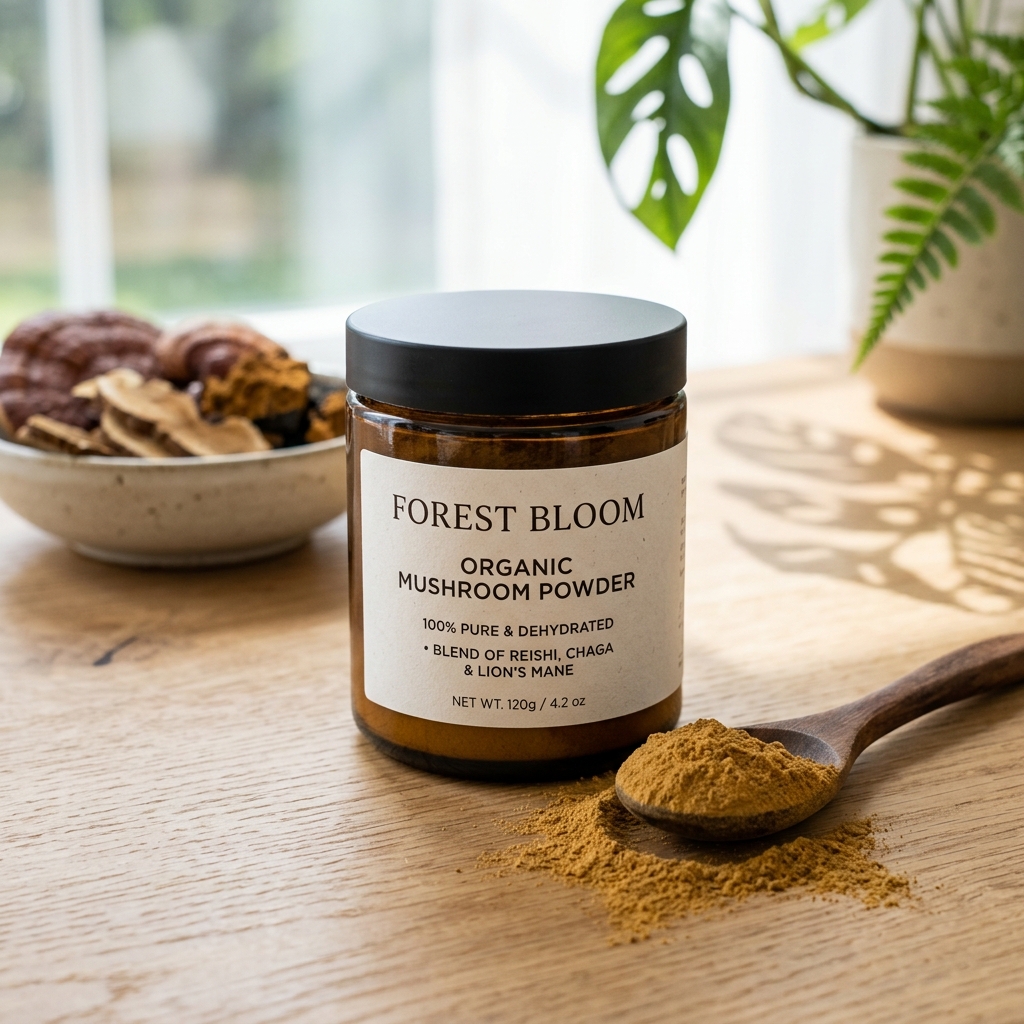 Organic Oyster Mushroom Powder (Whole Fruiting Body)